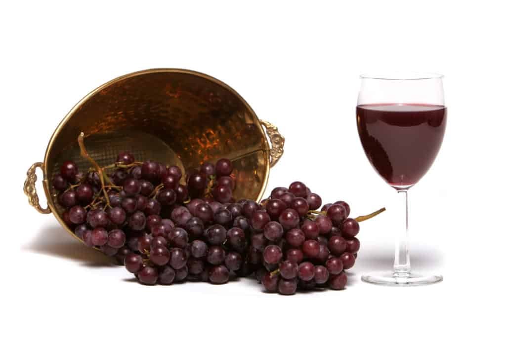 functional food products:red wine and grapes